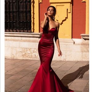Alamour prom gown -Emily Wine Red